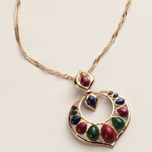 Shop Avon Beauty Products 2 Golden Mosaic Pendant Necklace