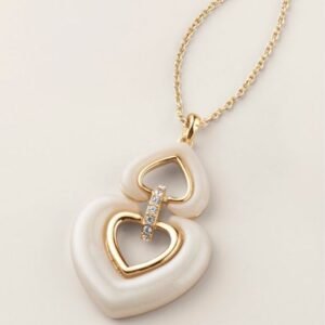 Halo Heart Pendant Necklace