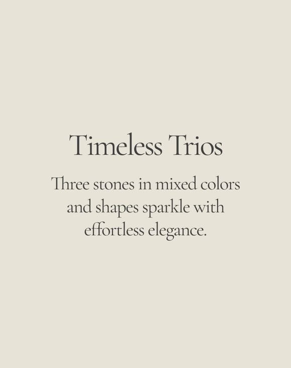 Modern Trio Gem Ring 4 Modern Trio Gem Ring - Image 4
