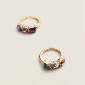 Shop 6 Modern Trio Gem Ring