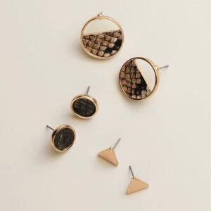 Shop Avon Beauty Products 2 Serpent Sleek Earring Trio