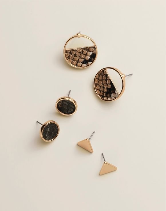 Serpent Sleek Earring Trio 1 Serpent Sleek Earring Trio