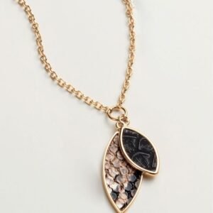 Serpent Sleek Pendant Necklace