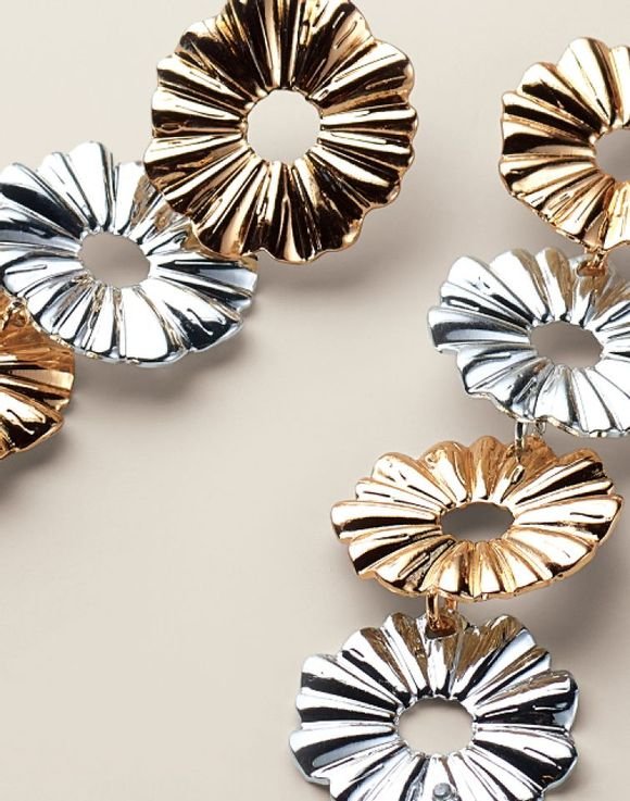 Solar Edge Drop Earrings 3 Solar Edge Drop Earrings
