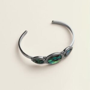 Shop 3 Stainless Steel Abalone Aura Cuff Bracelet