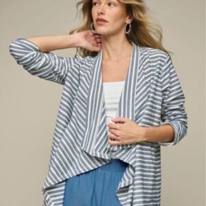 Textured Stripe Cardigan