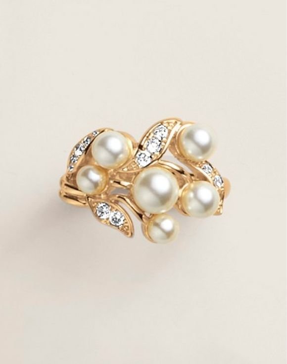 Vintage Avon Evening Creation Cluster Ring 2 Vintage Avon Evening Creation Cluster Ring