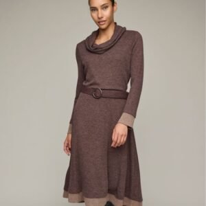 Cowl Neck Sweater Dress