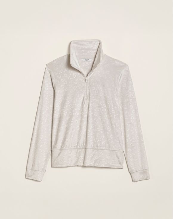 Embossed Zipper Pullover 2 Embossed Zipper Pullover