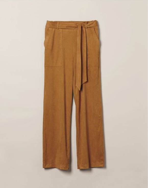 Faux-Suede Belted Pant 2 Faux-Suede Belted Pant