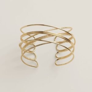 Shop Avon Beauty Products 6 Golden Interlace Cuff Bracelet