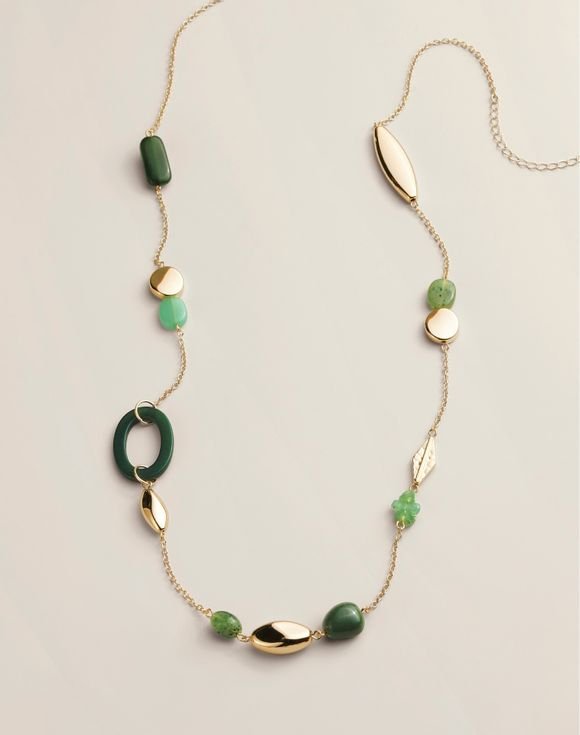 Green Organic Glow Necklace 1 Green Organic Glow Necklace