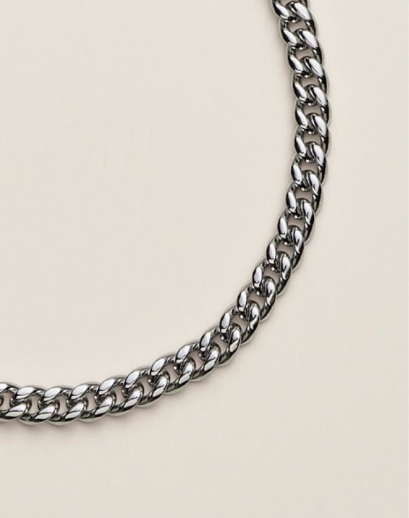 Men's Classic Stainless Steel Cuban Link Necklace and Bracelet Set 2 Men's Classic Stainless Steel Cuban Link Necklace and Bracelet Set