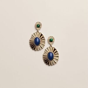 Sunburst Medallion Statement Earrings