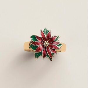 Shop Avon Beauty Products 4 Poinsettia Sparkle Stretch Ring